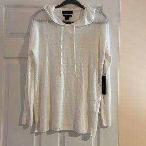 TAHARI 100%linen,hoodie long sleeve knits